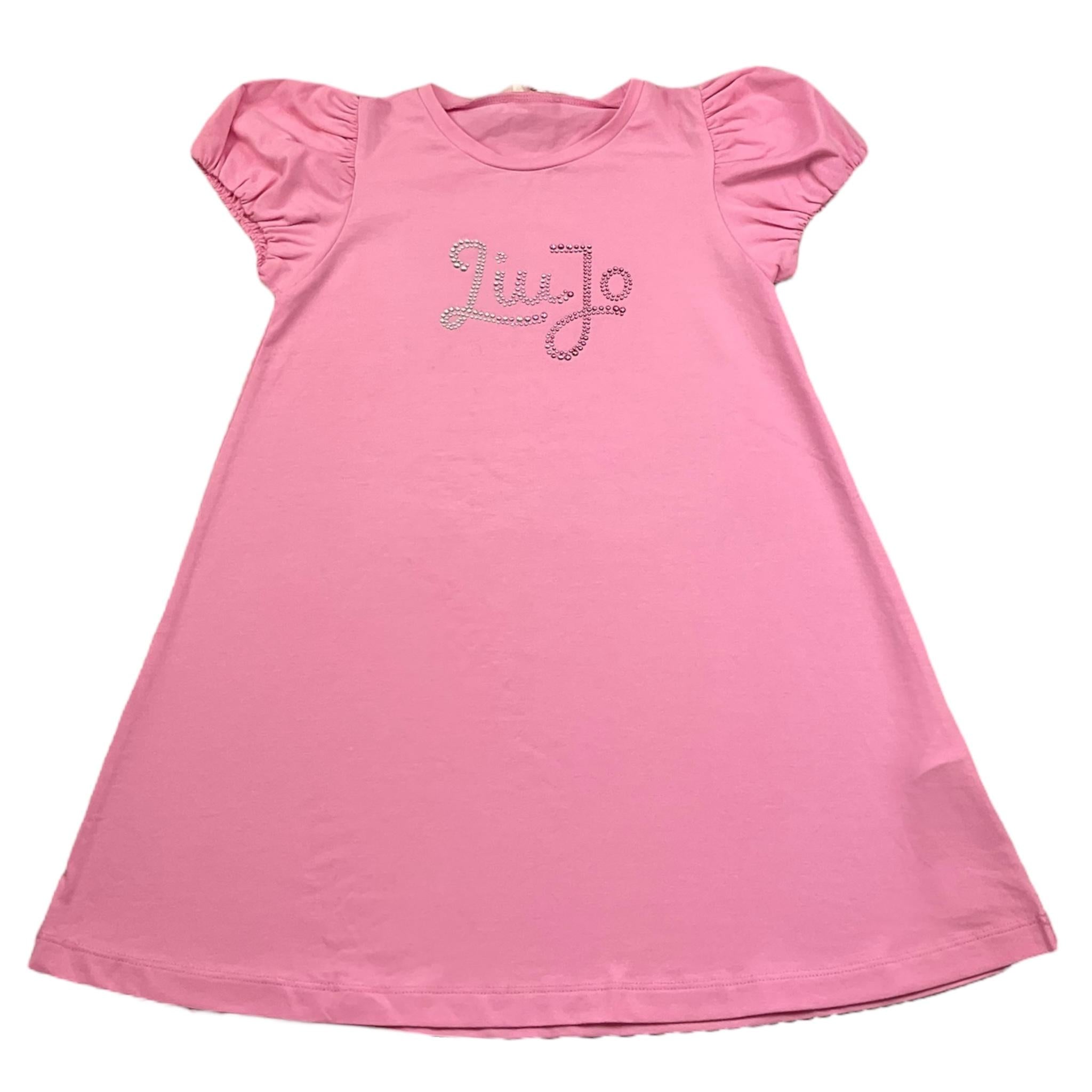 Liu Jo Abito Tinta Unita con Brillantini per Bambina KA5037X ROSA LIU JO 
