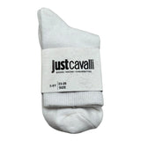 Just Cavalli Calzini Tinta Unita con Logo per Bambino JBP26007CZ BIANCO JUST CAVALLI 