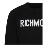 JOHN RICHMOND maglia girocollo tinta unita con stampa logo Nero per Bambina RBA24161MA NERO JOHN RICHMOND 
