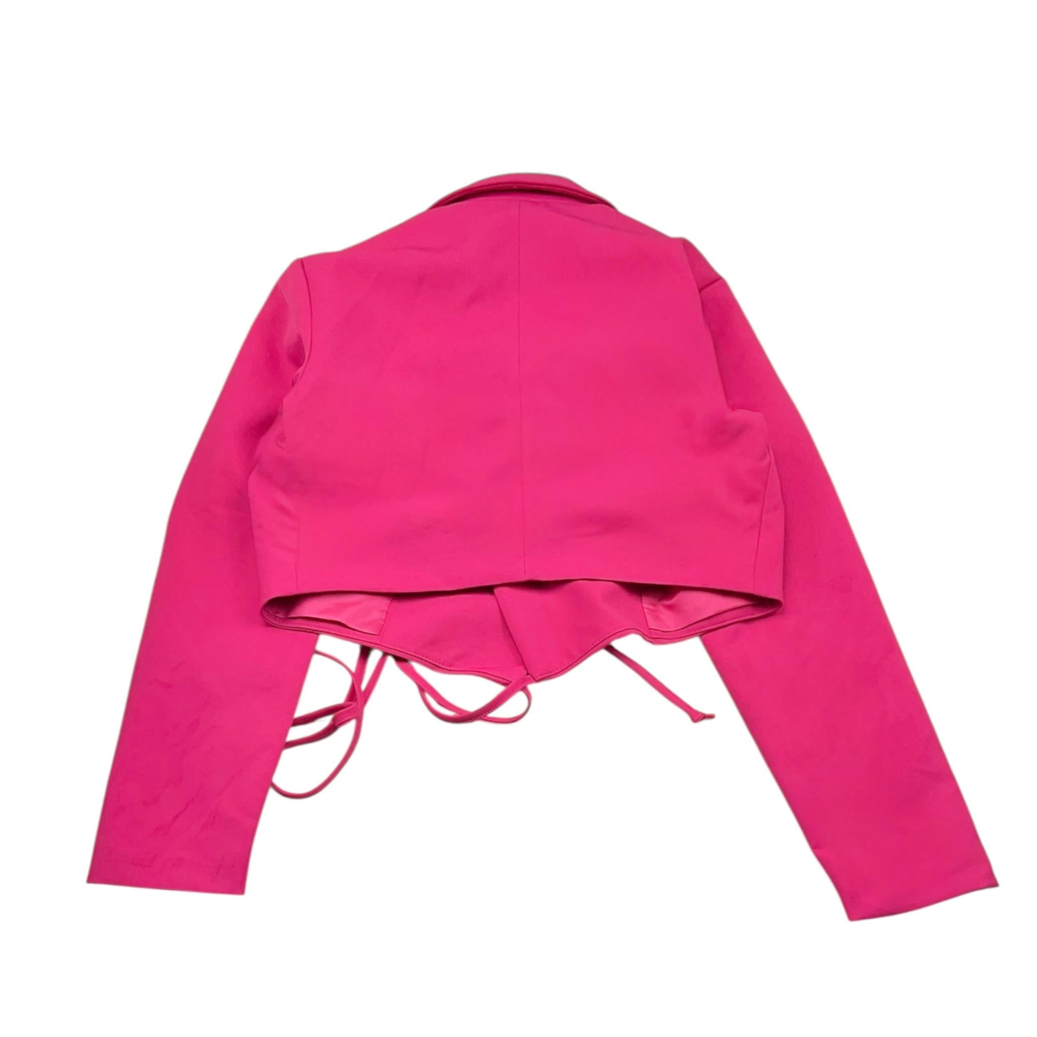 Met Giacca Modello Crop Tinta Unita per Bambina ME299 FUXIA MET 