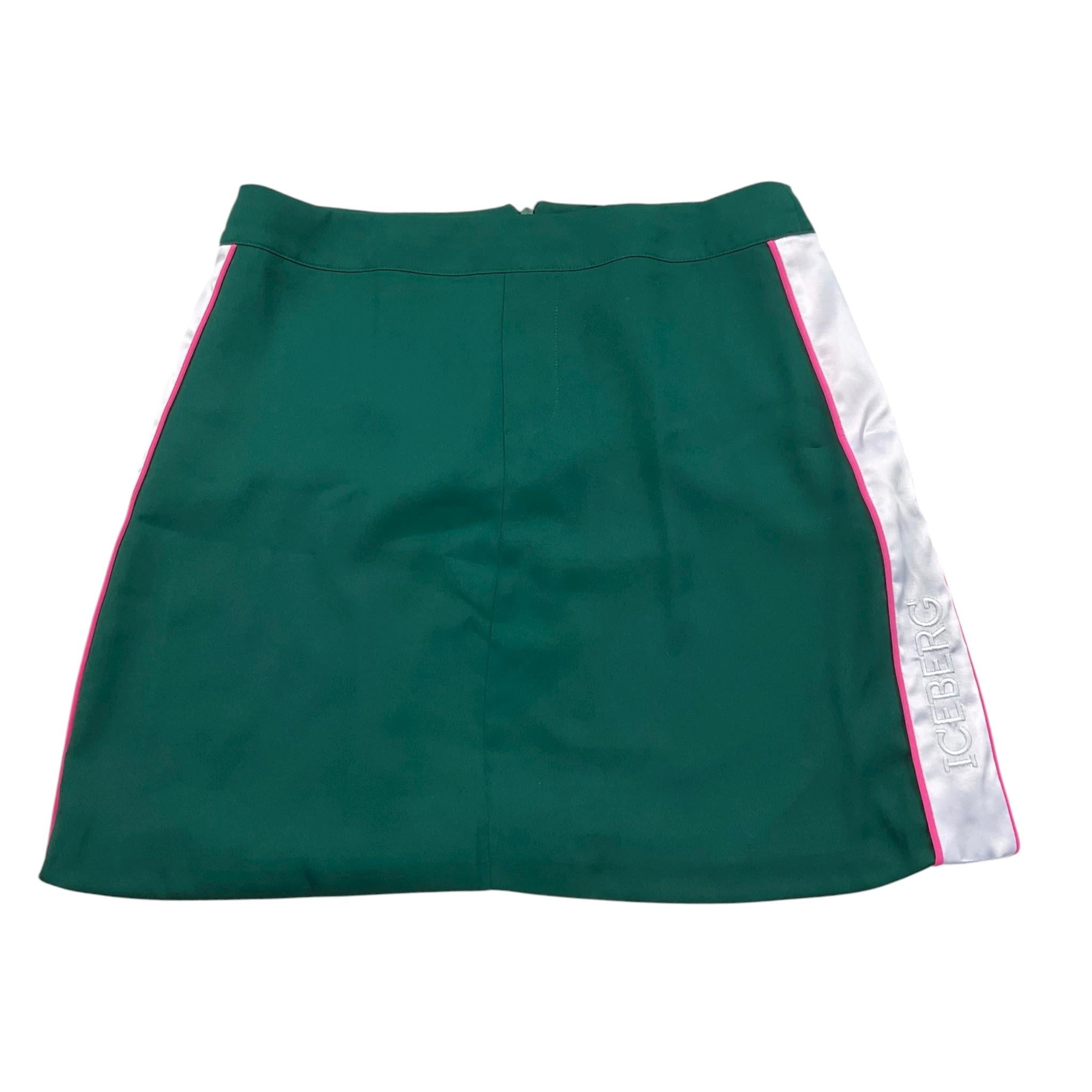 Iceberg Gonna Tinta Unita con Profili In Contrasto per Bambina GOICE4150J VERDE ICEBERG 