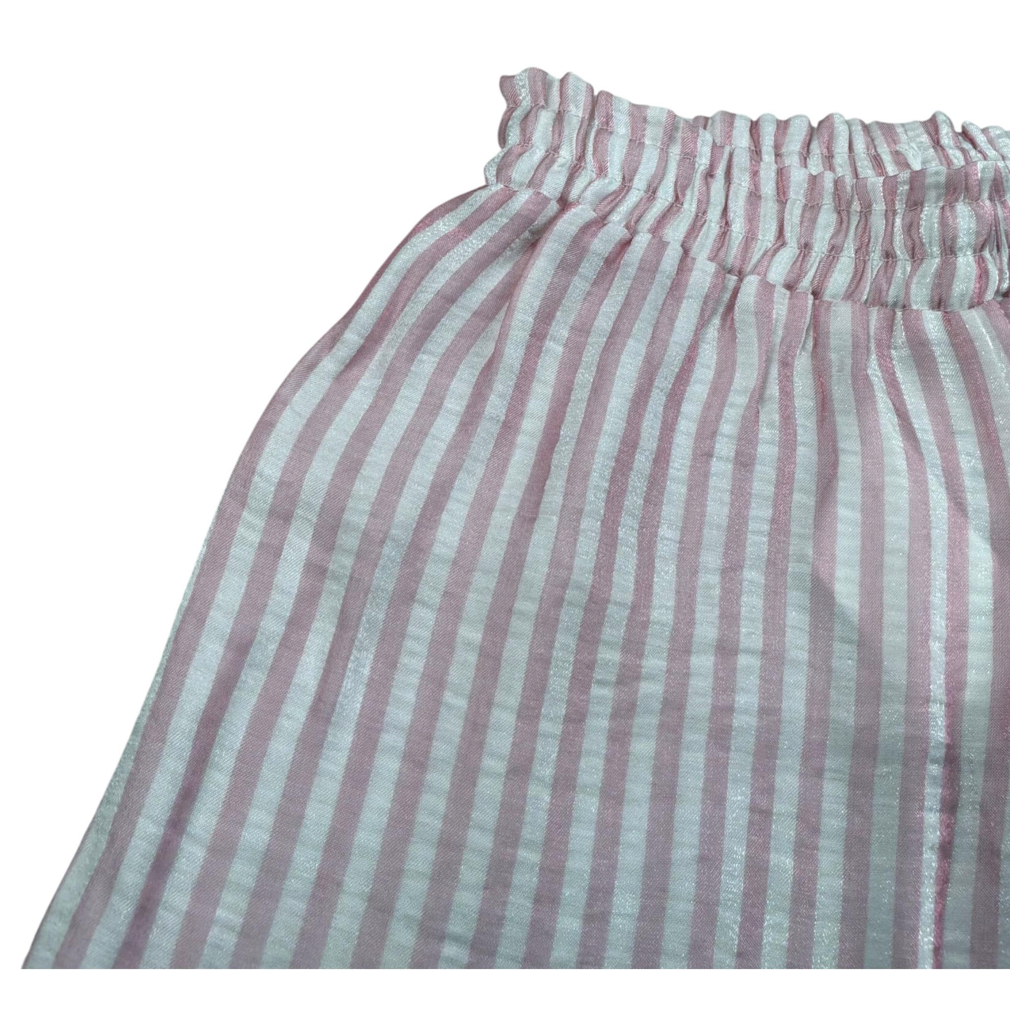 M+E' Pantalone Fantasia A Righe Rosa per Neonata UE1179 ROSA M+E' 