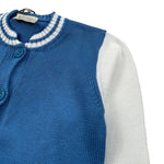 J.O. Milano Cardigan Tinta Unita con Maniche In Contrasto per Bambino 573M1 AZZURRO J.O. MILANO 