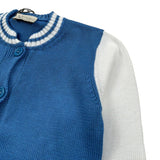 J.O. Milano Cardigan Tinta Unita con Maniche In Contrasto per Bambino 573M1 AZZURRO J.O. MILANO 
