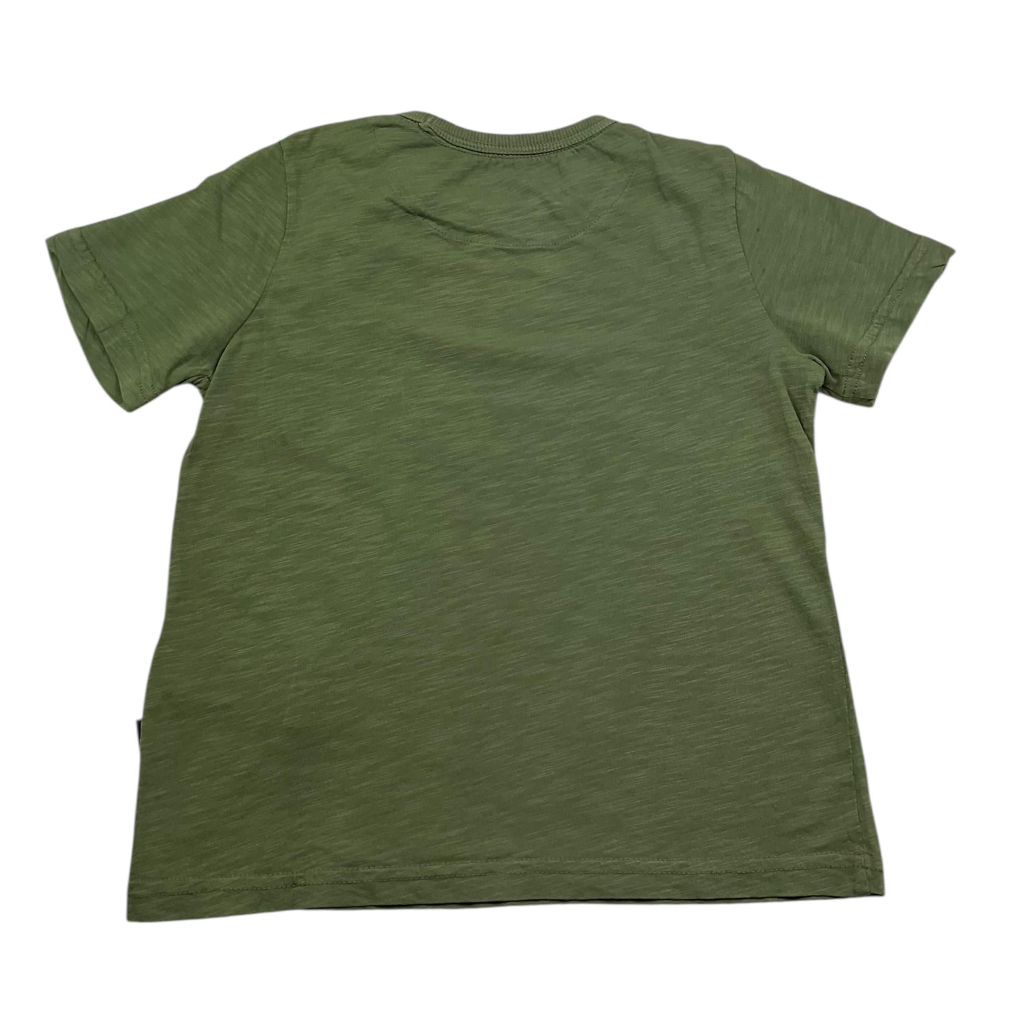 Dan John T-Shirt Girocollo Tinta Unita con Taschino per Bambino TSDJ5110J VERDE DAN JOHN 