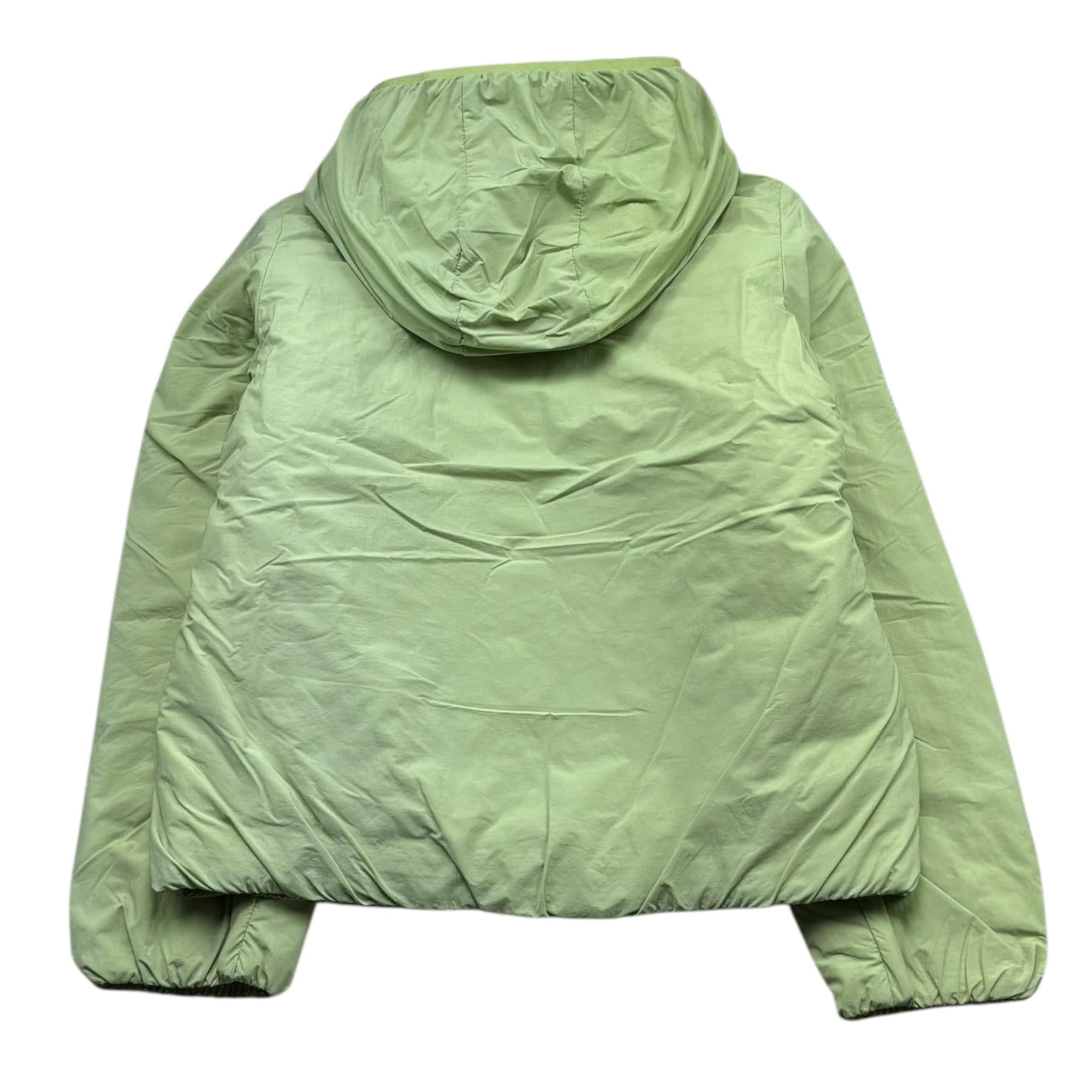 K-Way Giubbino Tinta Unita con Zip E Cappuccio per Bambino K7142QW VERDE K-WAY 