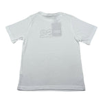 Dropseason2 T-Shirt Girocollo Tinta Unita con Stampa per Bambino SS25KB209 BIANCO DROPSEASON2 