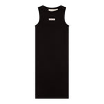 Calvin Klein Abito Tinta Unita Giromanica con Logo per Bambina IG0IG02906XX NERO CALVIN KLEIN 