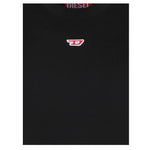 Diesel T-Shirt Girocollo Tinta Unita con Stampa per Bambino J02237XX NERO DIESEL 