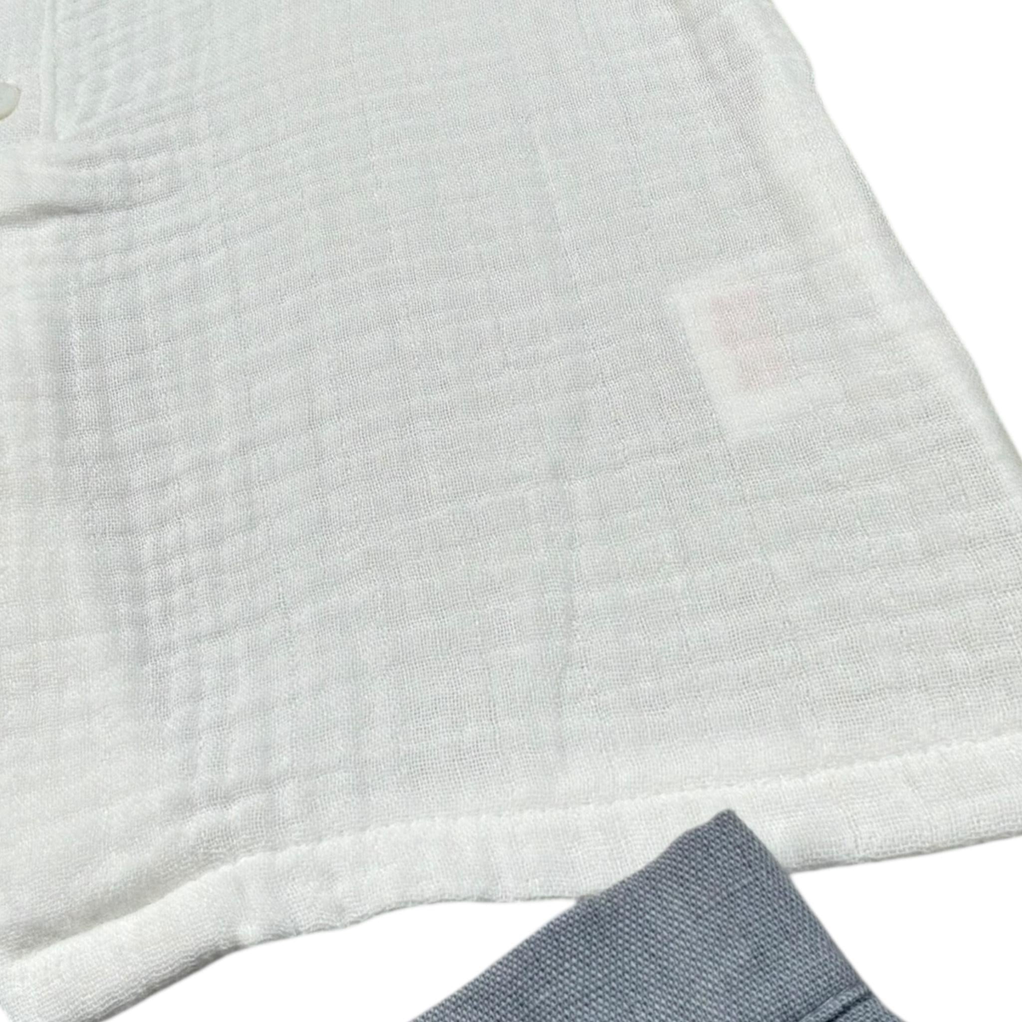Babidu Completo 2 Pezzi Camicia-Bermuda per Neonato 40405 BIANCO/GRIGIO BABIDU 