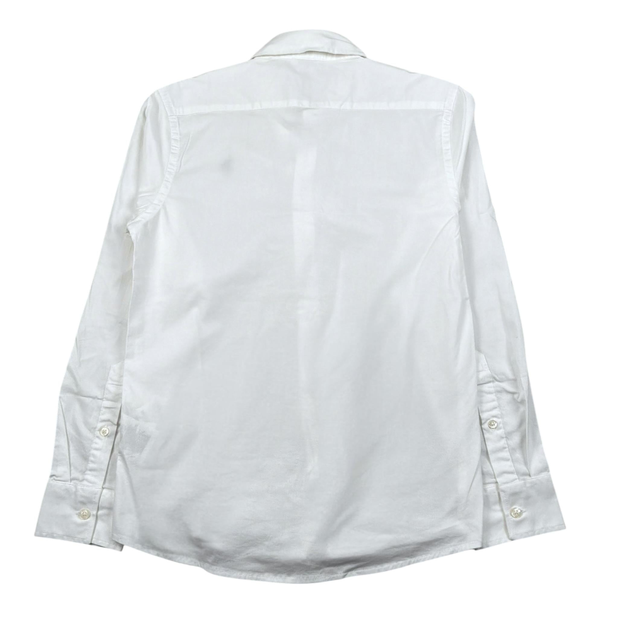 U.S. Polo Assn Camicia Manica Lunga Tinta Unita con Logo per Bambino US41504001 BIANCO U.S. POLO ASSN 