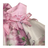 Miss Grant Top Giromanica Bicolore Fantasia Floreale Bianco/Rosa per Neonata
