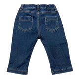 Bikkembergs Jeans Tinta Unita Con Elastico In Vita Blu Per Neonato
