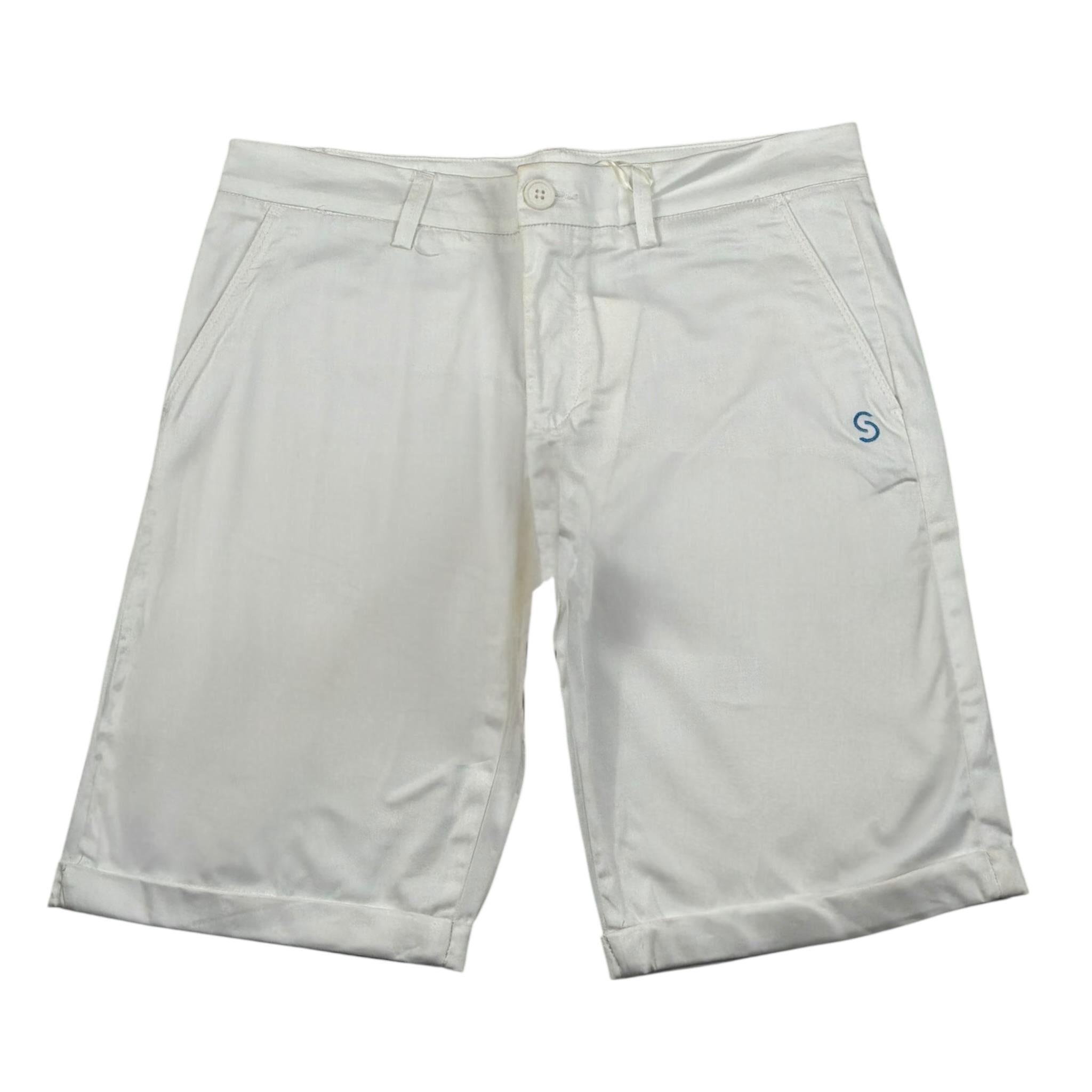 Siviglia Bermuda Tinta Unita con Tasche Americane per Bambino SVJSO17245 BIANCO SIVIGLIA 