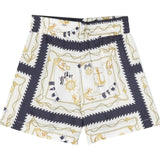 Monnalisa Completo 2 Pezzi Top-Short Stampa Fantasia per Bambina 11A419 BIANCO MONNALISA 