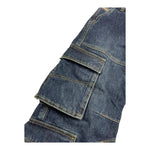 DIESEL jeans tinta unita modello palazzo/cargo Blu per Bambina J01725X BLU DIESEL 