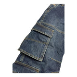 DIESEL jeans tinta unita modello palazzo/cargo Blu per Bambina J01725X BLU DIESEL 