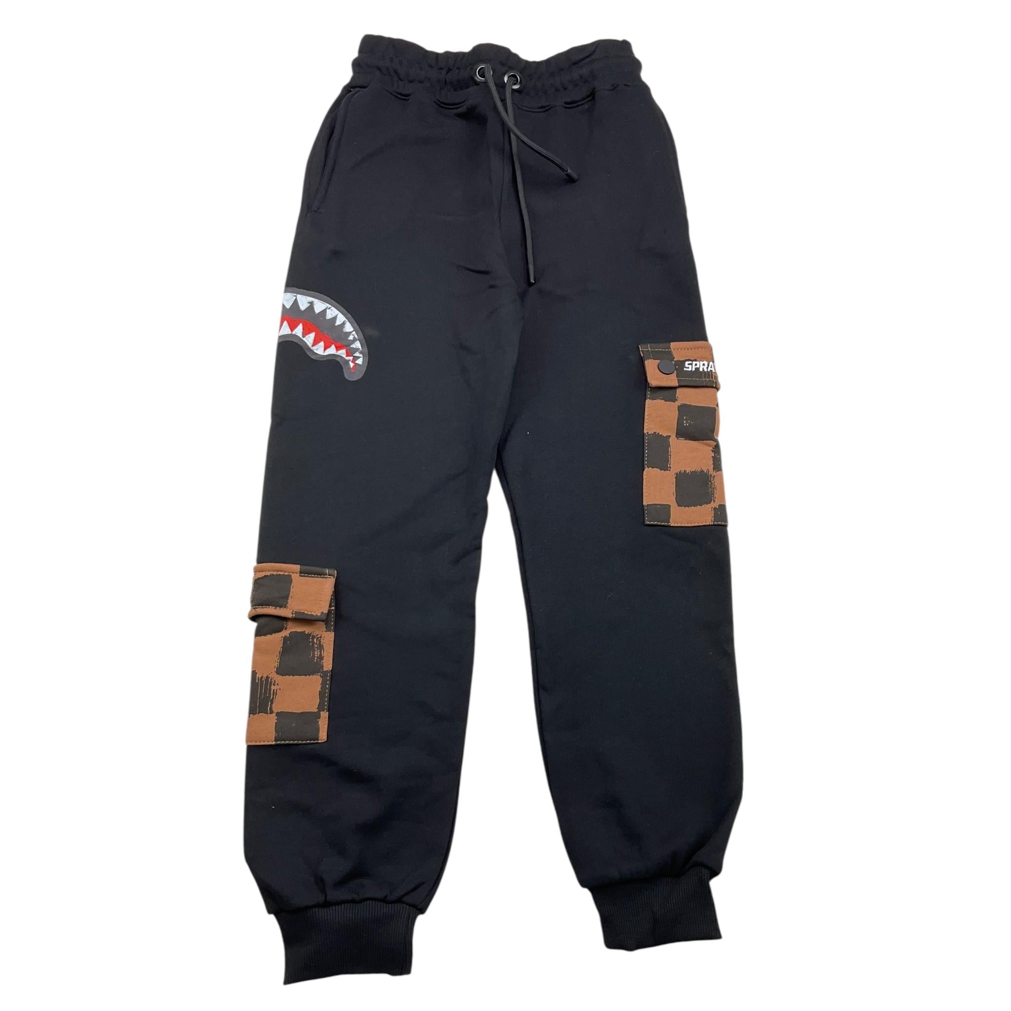 SPRAYGROUND pantalone tuta tinta unita Nero per Bambino SPY1152BRW NERO SPRAYGROUND 