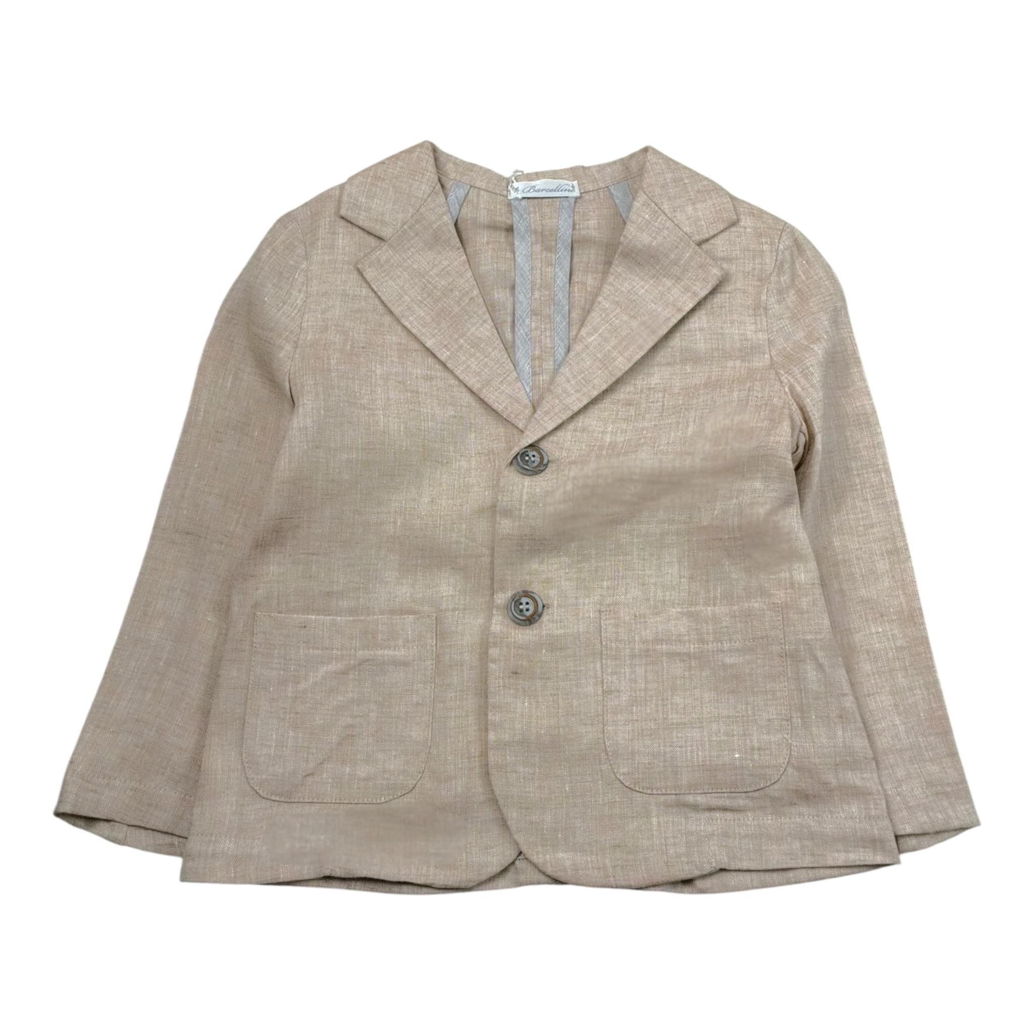 Barcellino Giacca Tinta Unita con Bottoni per Neonato 100112 SABBIA BARCELLINO 