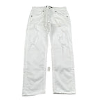 Clochard Jeans tinta unita con Strappi Bianco per Bambino 008 BIANCO CLOCHARD 