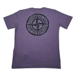 Stone Island T-Shirt Girocollo Tinta Unita con Logo per Bambino K1S16210001 VIOLA STONE ISLAND 