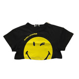 Marc Jacobs T-Shirt Modello Crop Tinta Unita con Stampa per Neonata W60117 NERO MARC JACOBS 