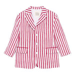 Dou Dou Giacca Tinta Unita con Fantasia A Righe per Bambina DW2P34X BIANCO DOU DOU 