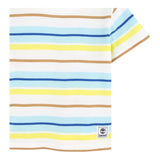 Timberland T-Shirt Tinta Unita con Fantasia A Righe per Bambino T60513 BIANCO TIMBERLAND 