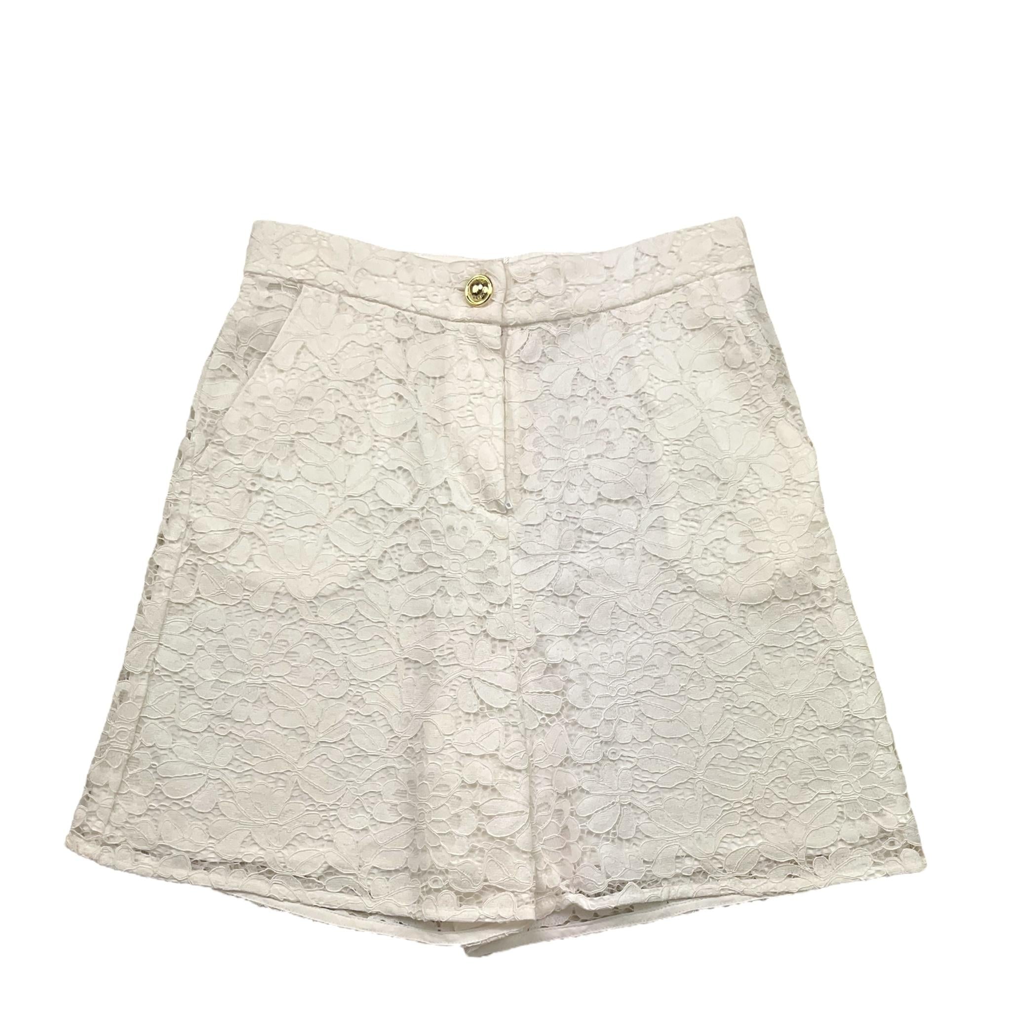 Michael Kors Short Tinta Unita con Ricami per Bambina R30413 BIANCO MICHAEL KORS 
