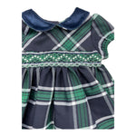 MALVI & CO abito tinta unita mezza manica fantasia a righe Blu per Bambina FCCM003VERR BLU MALVI & CO 