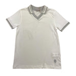 Eleventy Polo Mezza Manica con Colletto In Contrasto per Bambino EU8P01 BIANCO ELEVENTY 