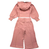 FUN & FUN completo 2pz tinta unita felpa-pantalone Rosa per Neonata FBCM00008 ROSA FUN & FUN 