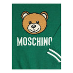 MOSCHINO maglia girocollo tinta unita con stampa Verde per Bambino HUW015X VERDE MOSCHINO 