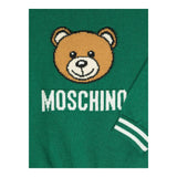 MOSCHINO maglia girocollo tinta unita con stampa Verde per Bambino HUW015X VERDE MOSCHINO 