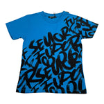 Never Too T-Shirt tinta unita con Stampa Cobalto per Bambino NT2403B COBALTO NEVER TOO 