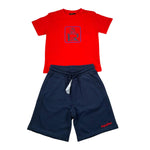 Refrigiwear Completo 2 Pezzi T-Shirt-Bermuda per Bambino 456DRMBS25 ROSSO/BLU REFRIGIWEAR 