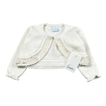 Granlei Coprispalle Tinta Unita con Ricami per Neonata 125250 PANNA GRANLEI 