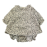 Dou Dou Camicia Manica Lunga Tinta Fantasia Floreale Panna Per Neonata