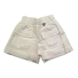 Liu Jo Short Tinta Unita con Elastico In Vita per Neonata KA5143N BIANCO LIU JO 