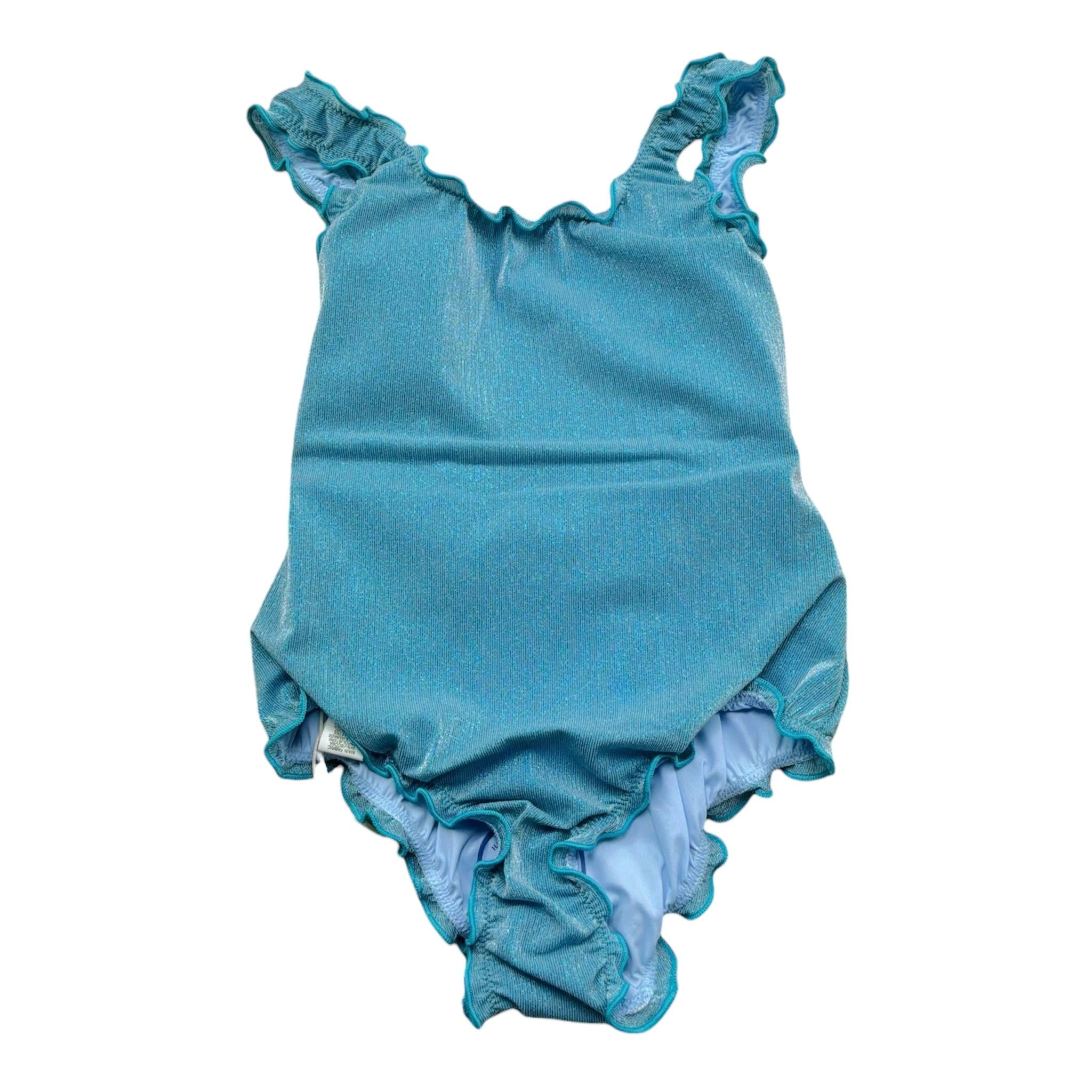 Saint Barth Costume Intero Tinta Unita  per Bambina 00080L AZZURRO SAINT BARTH 