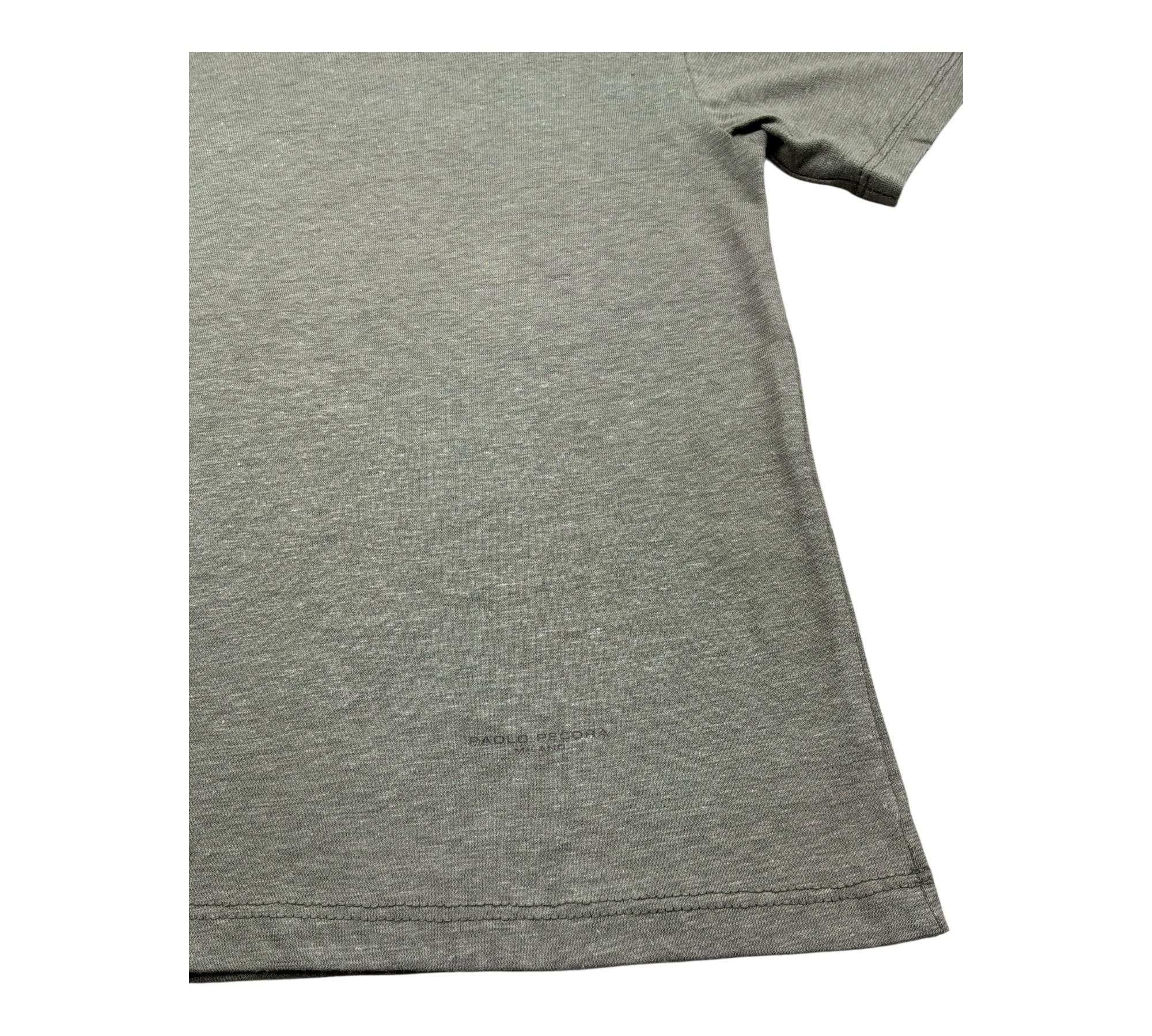 Paolo Pecora T-Shirt Girocollo Tinta Unita per Bambino PP4228 VERDE PAOLO PECORA 