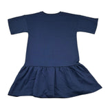 Moschino Abito Mezza Manica Tinta Unita con Stampa per Bambina HDV0HL BLU MOSCHINO 