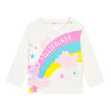 BillIEBLUSH shirt girocollo tinta unita con stampa  Bianco per Neonata U20404 BIANCO BillIEBLUSH 