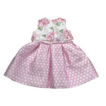 Carlo Pignatelli Abito Bicolore con Stampa E Fantasia Pois per Neonata ABC2113B ROSA CARLO PIGNATELLI 