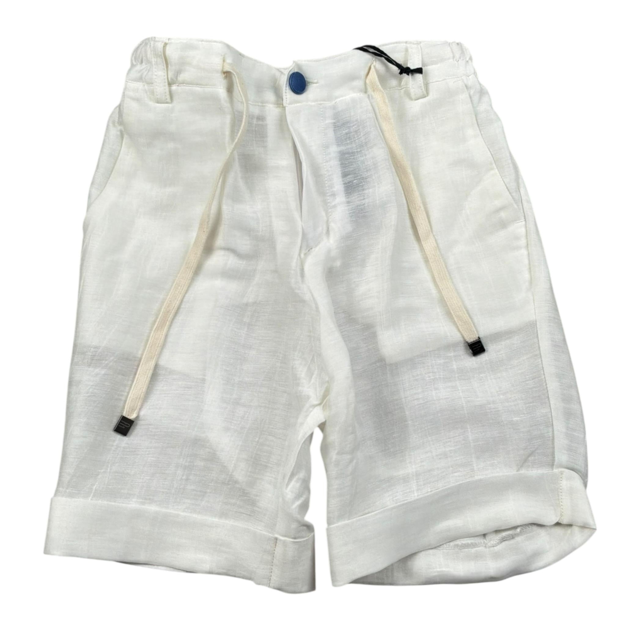 Emanuel Pris Bermuda Tinta Unita con Elastico In Vita per Bambino EBM5119R PANNA EMANUEL PRIS 