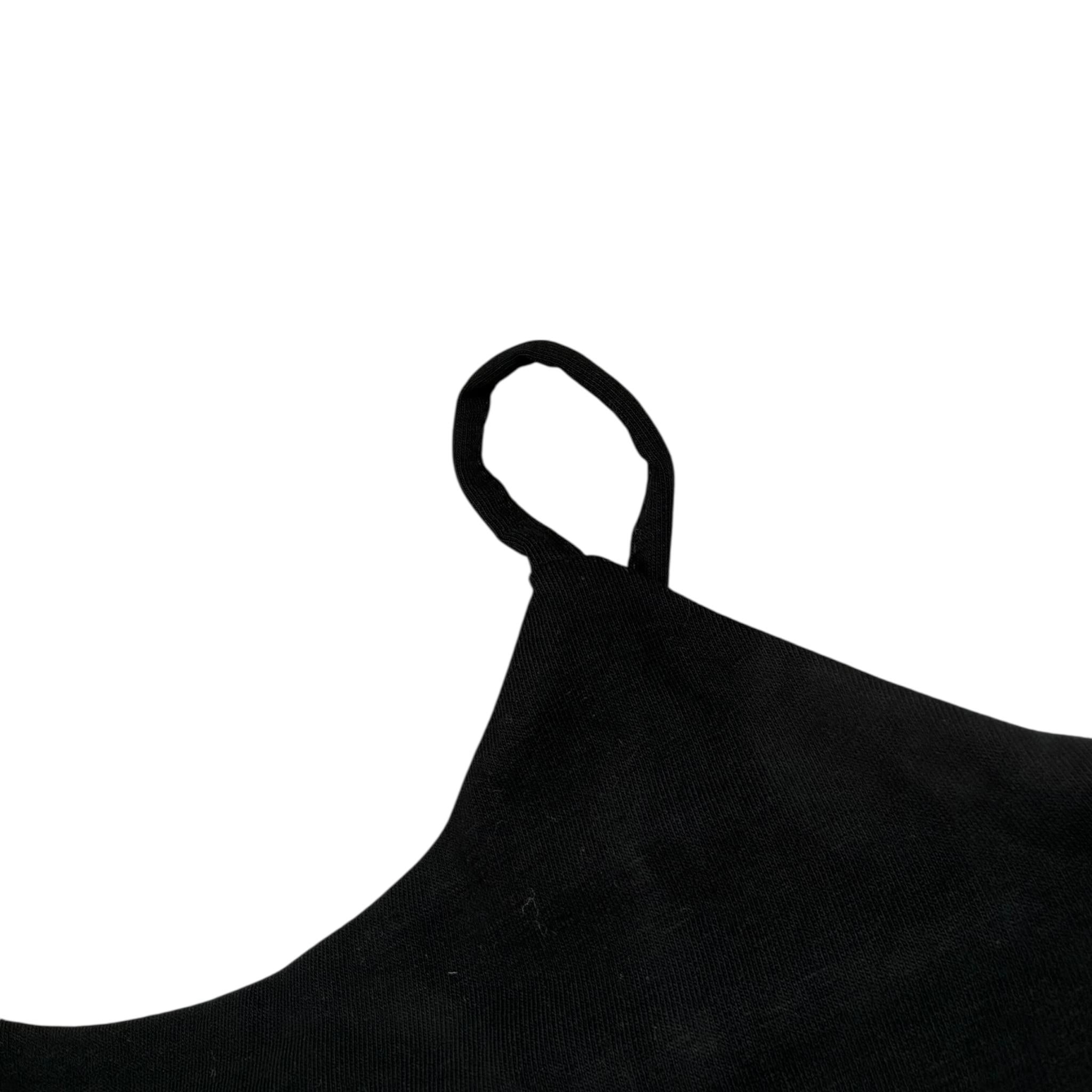 Lu Lu By Miss Grant Top Tinta Unita A Bretelle per Bambina LL3473 NERO LU LU BY MISS GRANT 