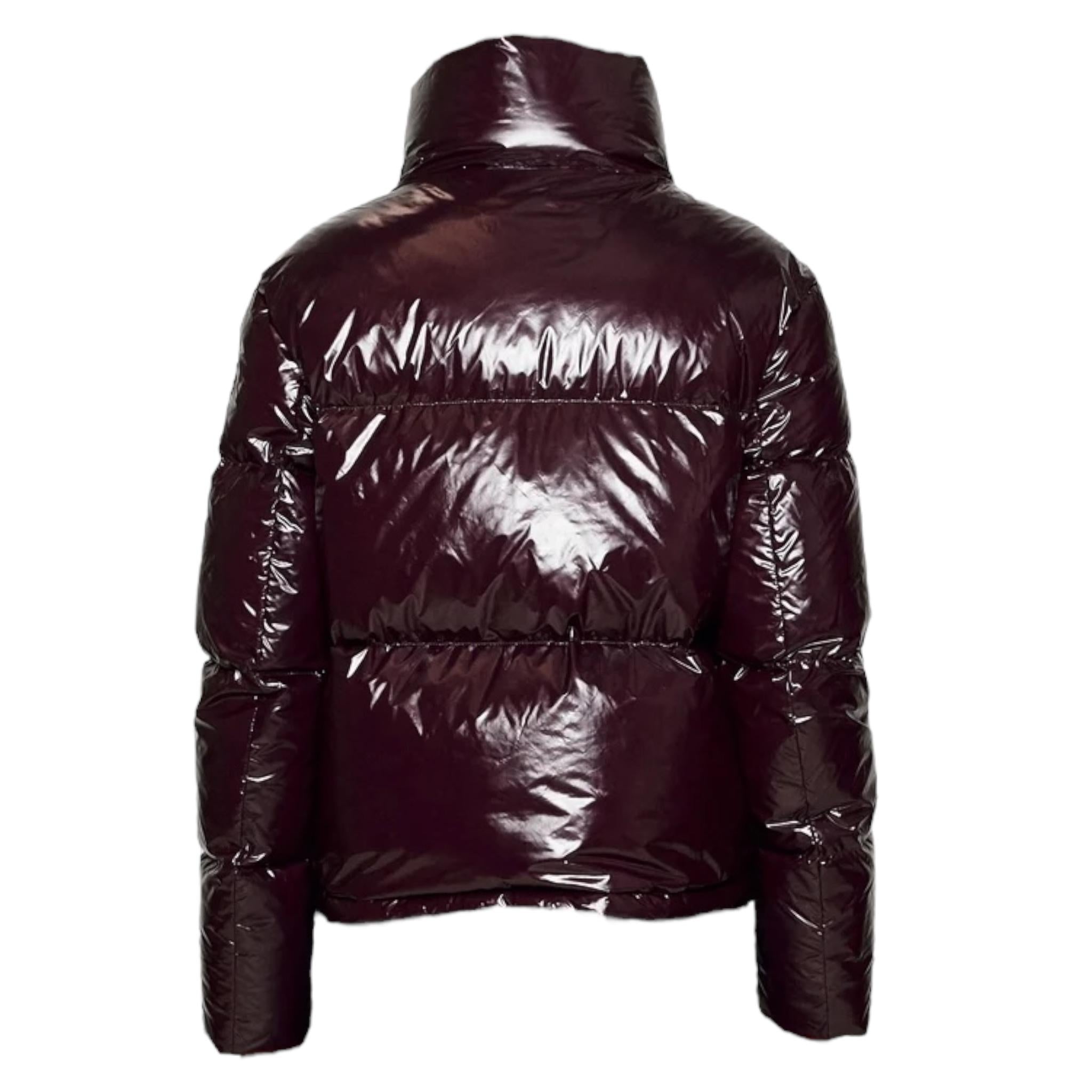 BLAUER giubbino tinta unita lucido con colletto Bordeaux per Bambina 24WBLGC03288 BORDEAUX BLAUER 