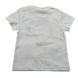 Manuel Ritz T-Shirt Girocollo Tinta Unita con Ricami per Bambino MR2658 BIANCO MANUEL RITZ 