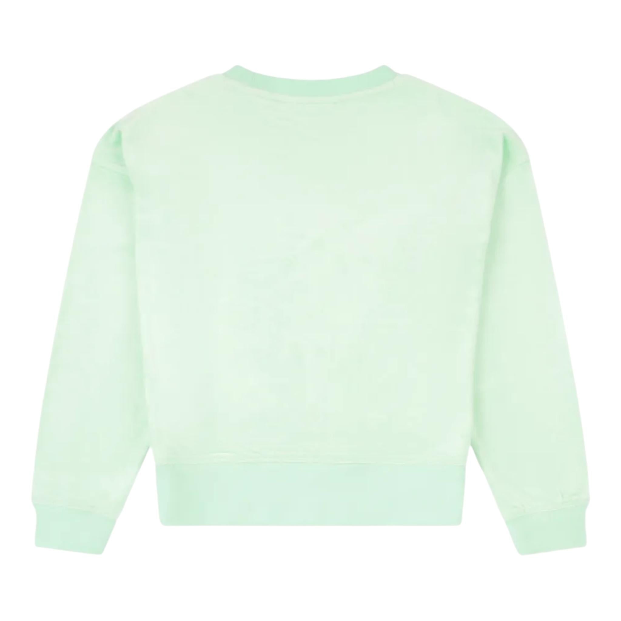 Juicy Couture Felpa Tinta Unita Girocollo con Brillantini per Bambina JBX6496 VERDE JUICY COUTURE 