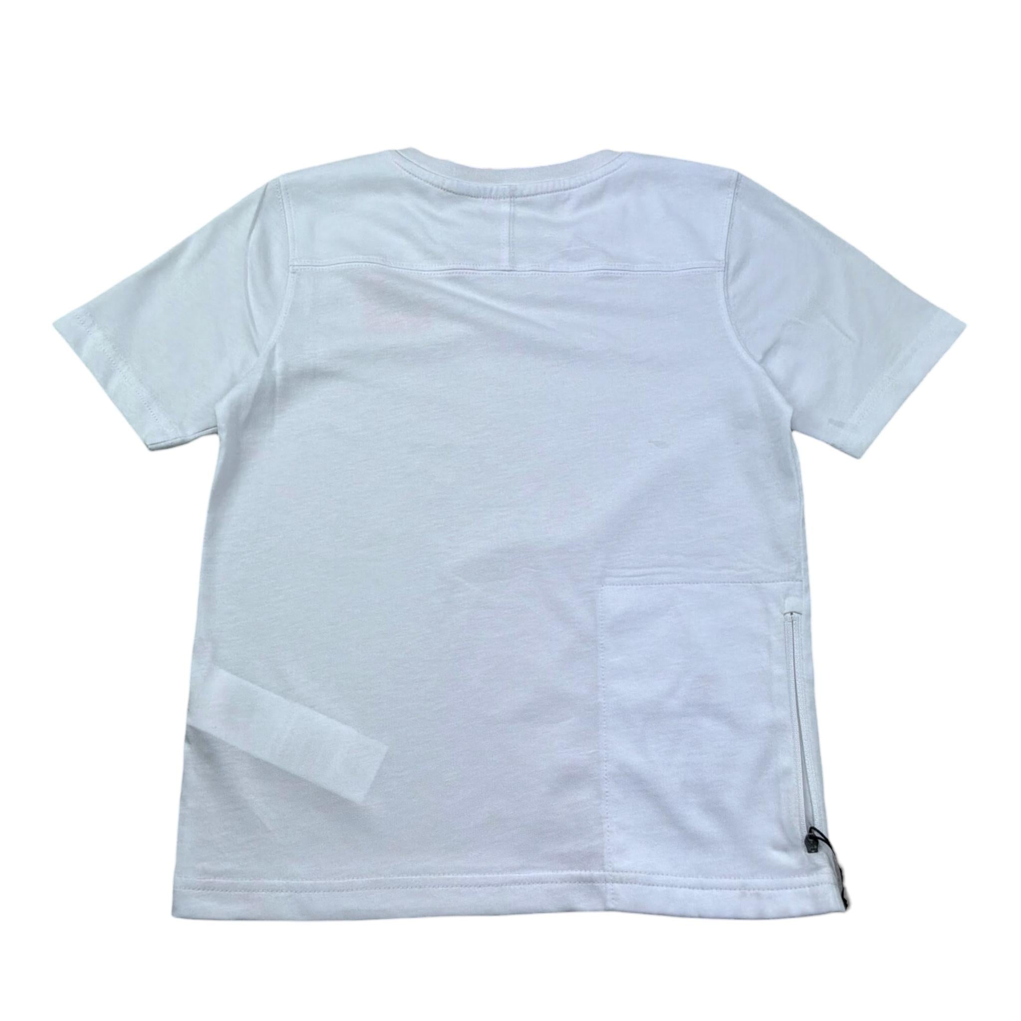 K-Way T-Shirt Girocollo Tinta Unita con Stampa per Bambino K3148NW BIANCO K-WAY 